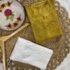 Chanderi Silk Long Kurti with Mukaish work