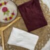 Chanderi Silk Long Kurti with Mukaish work