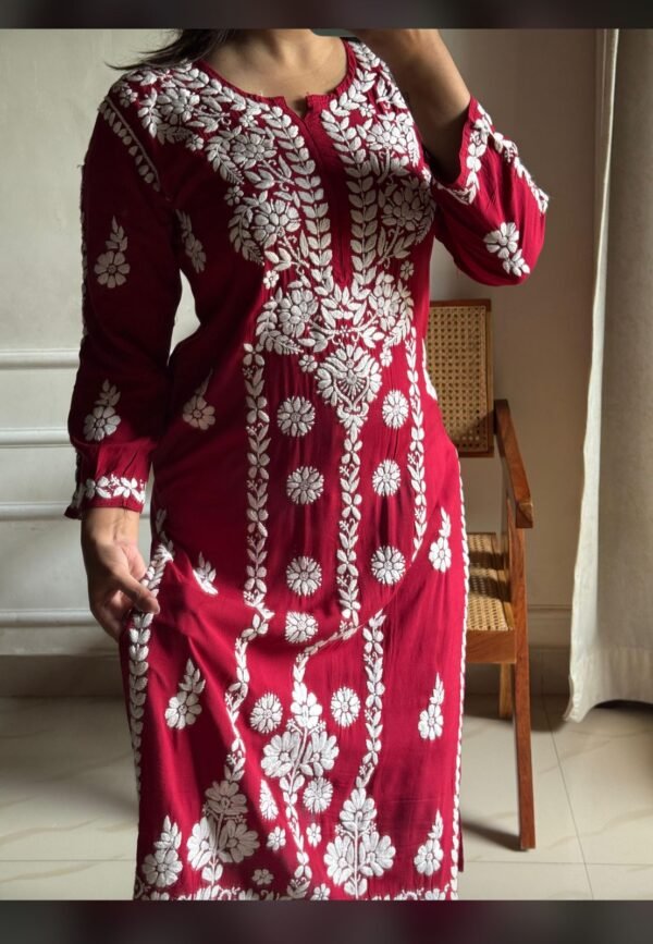 Modal Long Kurti (Heavy work)