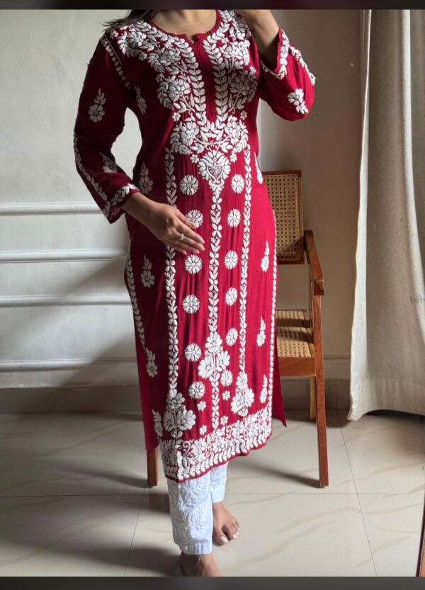 Modal Long Kurti (Heavy work)