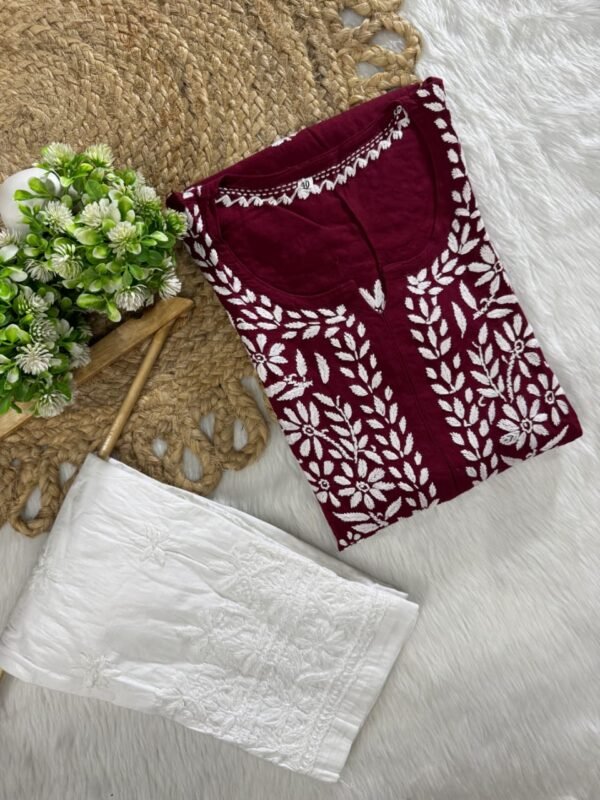 Rayon Long Kurti with Lycra Set