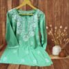 Rayon Short Kurti Gala Booti Handwork