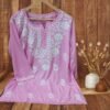 Rayon Short Kurti Gala Booti Handwork