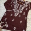 Rayon Short Kurti Gala Booti Handwork