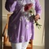 Rayon Short Kurti Gala Booti Handwork