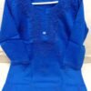 Cotton short kurti tone to tone work