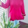 Cotton short kurti tone to tone work