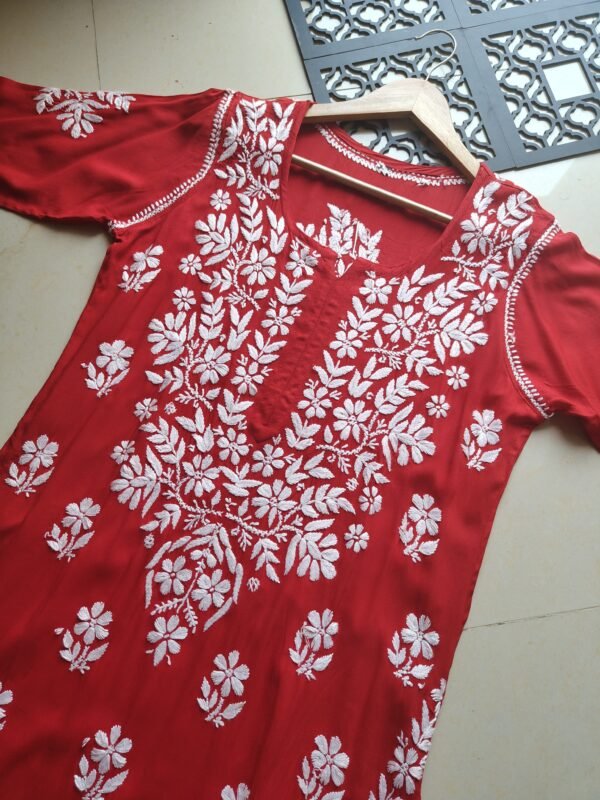 Modal long kurti heavy work