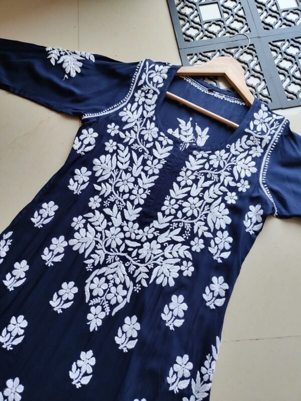 Modal long kurti heavy work
