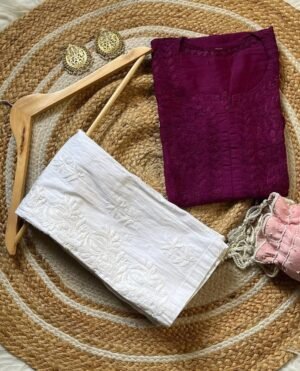 Chanderi Silk Lycra Set