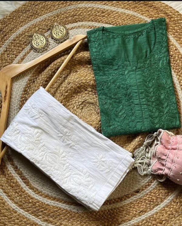 Chanderi Silk Lycra Set