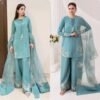 Đěsigner Party Wear Look Pure Natural Crepe Top & Palazzo With Dupatta set