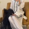 Pure Natural Crepe Top & Farshi Palazzo With Dupatta set