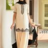 Pure Natural Crepe Top & Farshi Palazzo With Dupatta set