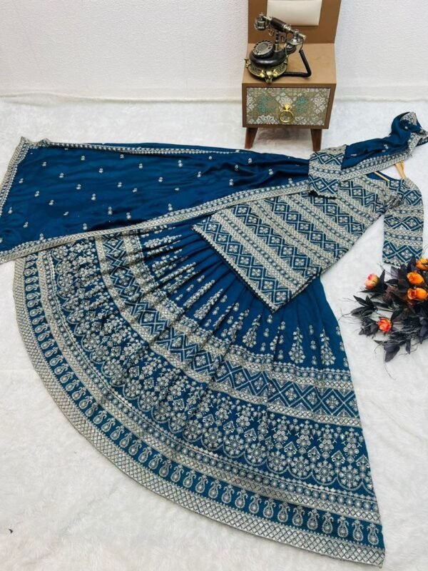 Designer Kurta Sharara Set with Duppatta