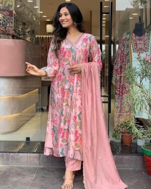 Designer Kurti Pant Dupatta Set